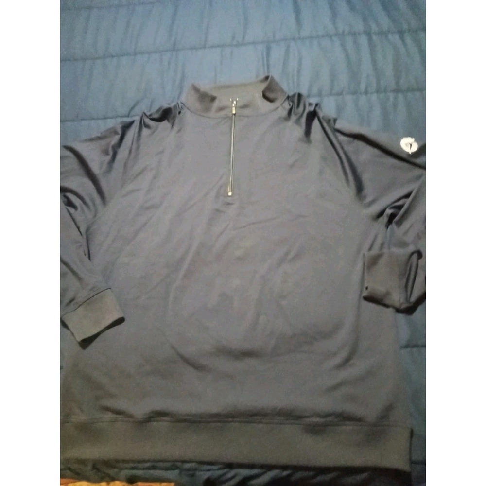 FootJoy Sweatshirt Men's XL Navy 1/4 Zip Performance Golf Long Sleeve